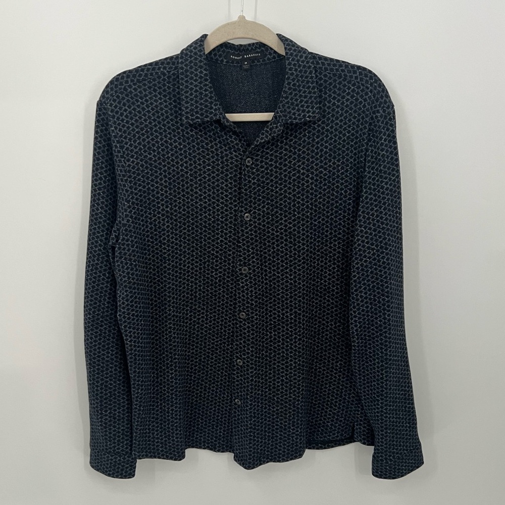 Robert Barakett Pharaoh diamond jacquard shirt - Picture 2 of 10
